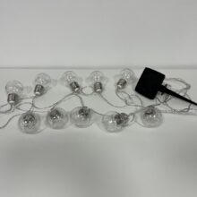 Napelemes LED fényfüzér 1W 2m IP44